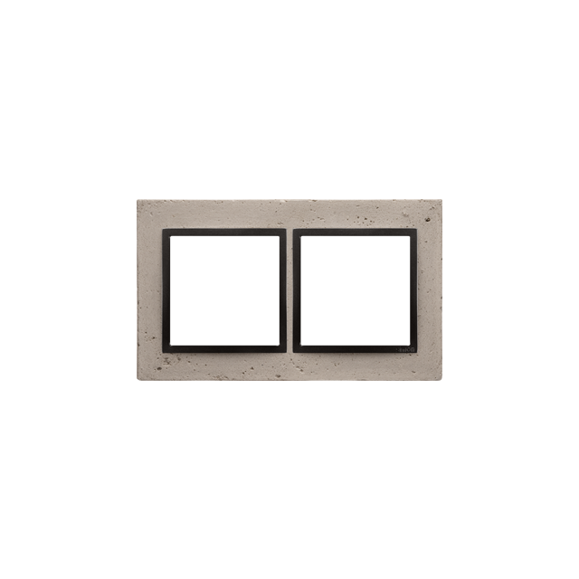 Simon 54 Nature Ramka 2-krotna Nature-Beton FUNDA MENTE IP20/IP44* (*IP44-należy zastosować zestaw uszczelek DUN2) DRN2/93 KONTAKT