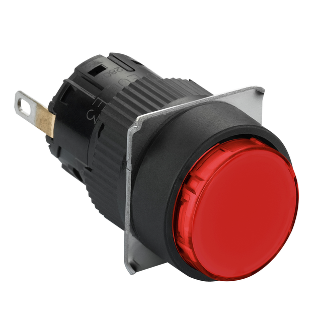 Harmony XB6 Kompletny wskaźnik świetlny Czerwony LED Okrągły 24V DC 16mm Plastikowy XB6EAV4BP Schneider