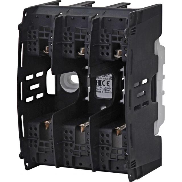 PTI 00 M8-M8 3p - Podstawa bezpiecznikowa z osłonami zacisków