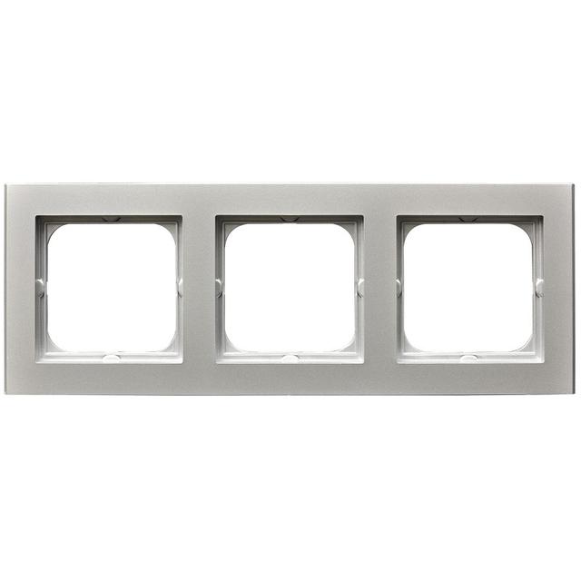SONATA Ramka potrójna - kolor srebro mat