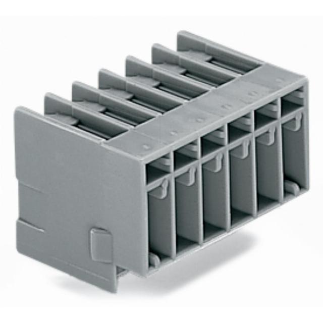 X-COM gniazdo pinowe 2-torowe szare raster 5 mm