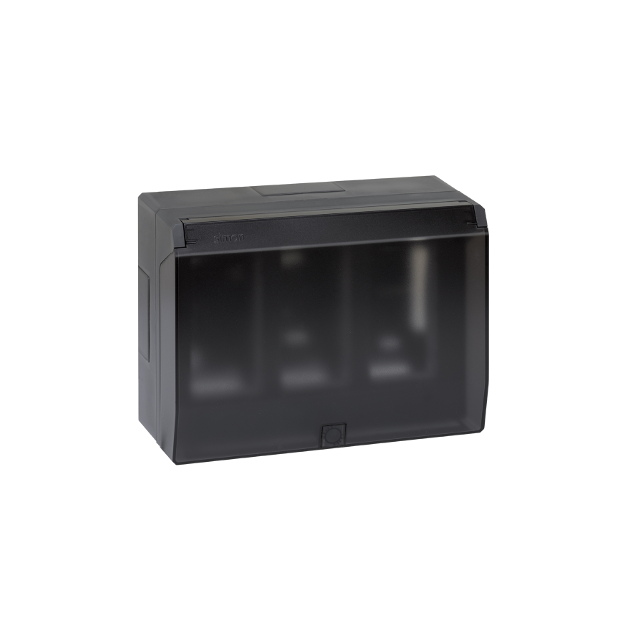 Simon Connect Obudowa natynkowa S500 z pokrywą 3-modułowa 6x K45 kompletna szary grafit 51040003-038 KONTAKT