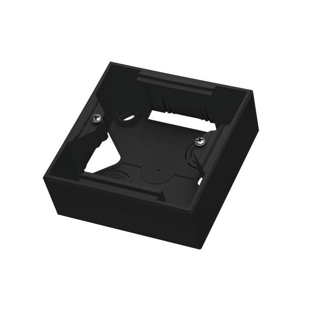 Puszka instalacyjna do serii As pojedyncza - kolor czarny metalik