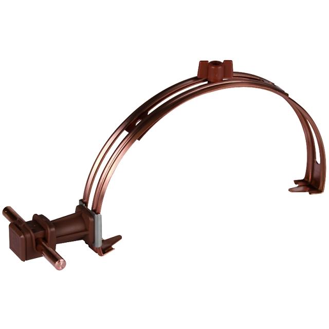 Wspornik dachowy wys. 36 mm, stal nierdzewna NIRO miedziowany, NIRO/gal Cu/tworzywo, brązowy