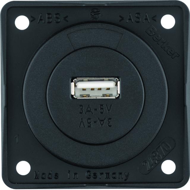 "Integro Gniazdo USB ładowania pojedyncze, 12V, 3A