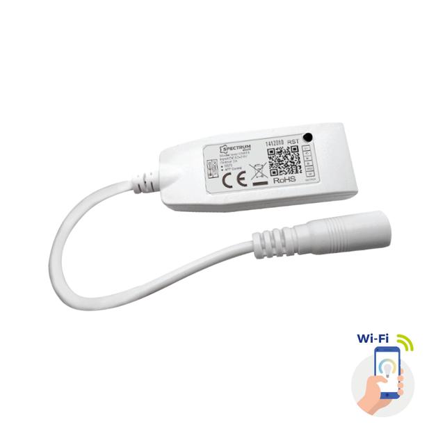 Kontroler do pasków LED RGBW+CCT+DIMM 12/24V DC 24W/48W z konektorem Wi-Fi Spectrum SMART