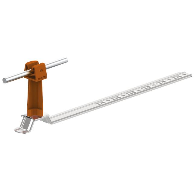 AN-20KP/OH/-N Uchw.dach.uniw.Z-zatrz. L=42cm,H=7cm /OH/ brąz