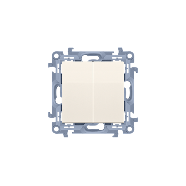 Simon 10 Łącznik świecznikowy IP44 10A z. śrub. krem