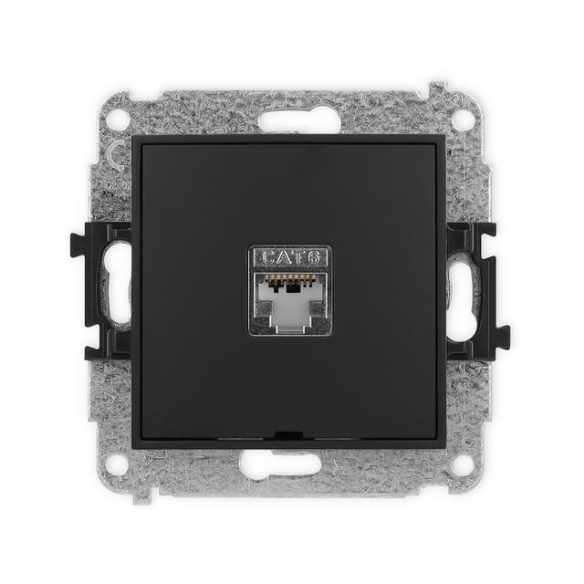 ICON Mechanizm gniazda komputerowego pojedynczego 1xRJ45, kat. 5e, ekranowany, 8-stykowy, bez pola o
