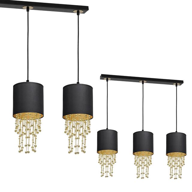 lampa wisząca Almeria 3xE27 czarno/złota MLP64400 Milagro