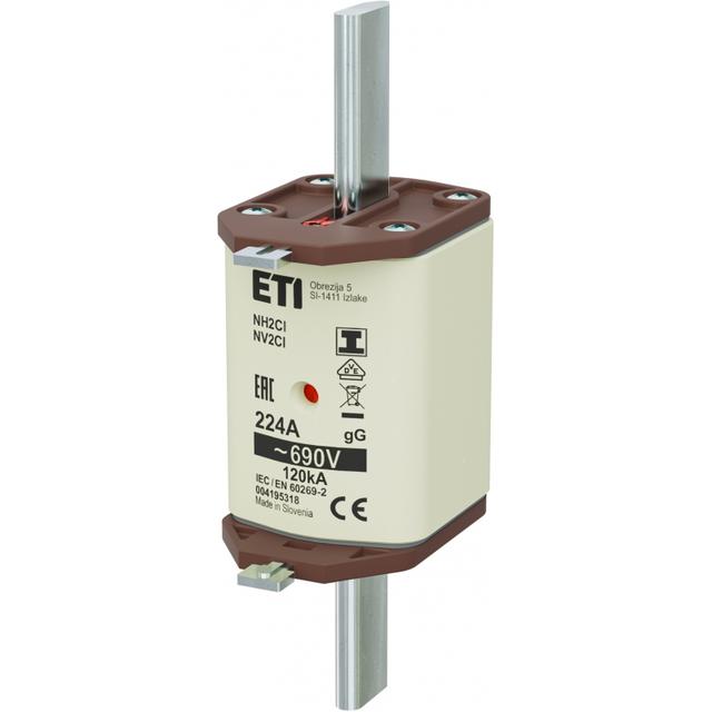 Wkładka topikowa NH zwłoczna KOMBI Zaczepy izolowane NH2C/I gG 224A 690V 004195318 ETI