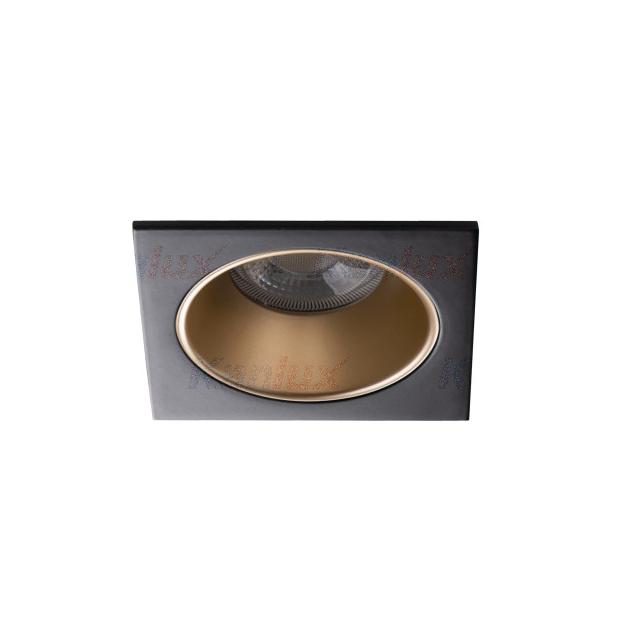GLOZO DSL G/B Oczko sufitowe GLOZO DSL G/B kwadratowy stop aluminium kolor złoty / czarny 1XGx5,3/GU