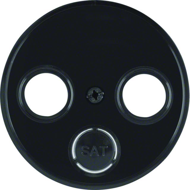 BERKER R.X Płytka czołowa do gniazda antracytowego 2- i 3-wyj. cz 12032045 HAGER