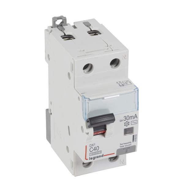WYŁĄCZNIK RÓŻNICOWONADPRĄDOWY P 312 2P C 40A 30MA TYP AC 10KA SERII DX3, Legrand