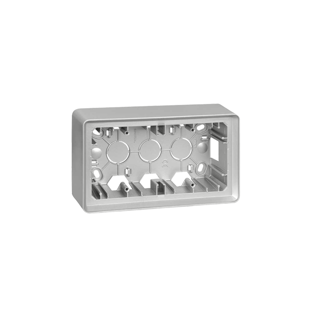 Simon 82 Puszka natynkowa 2-krotna aluminium