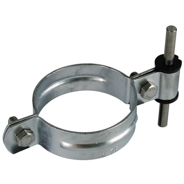 Objema do stojaka dachowego 76 mm, z tuleją PVC, St/tZn 425076 DEHN