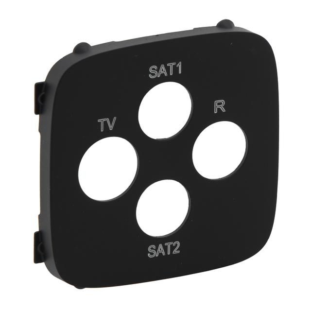 Valena Allure Plakietka Gniazda Tv-Rd-Sat-Sat Czarna 754818 LEGRAND