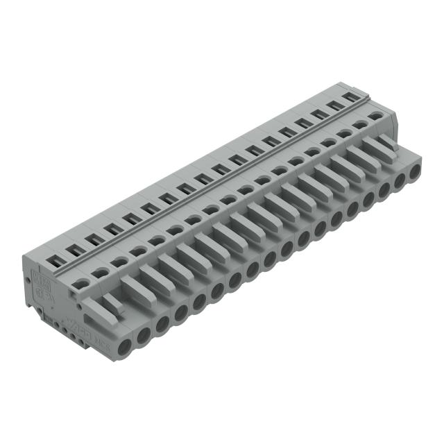 MCS-MIDI Classic gniazdo 18-bieg. szare raster 5 mm /25szt./ WAGO