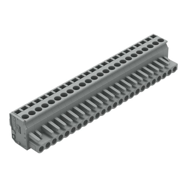 kątowy wtyk sprężynowy raster 5 mm 24-torowy /10szt./ WAGO