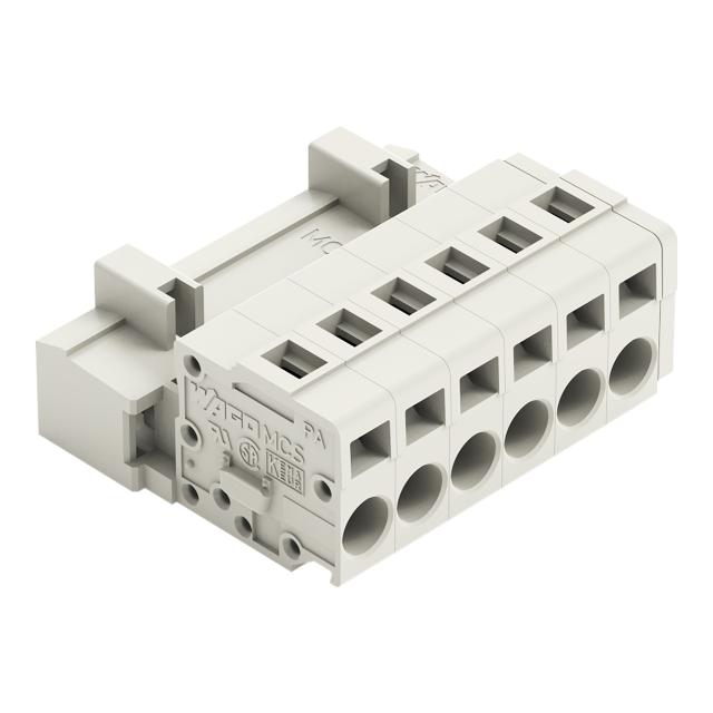 MCS-MIDI Classic wtyk 6-bieg. j-szary raster 5 mm /50szt./ WAGO