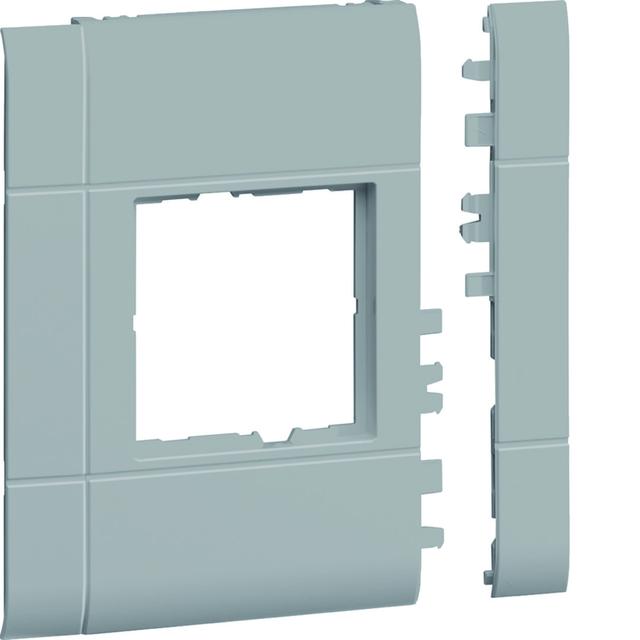 tehalit.WA Maskownica 120mm 1-krotna 50x50mm PC-ABS bezhalogenowy lakier alu GR1200BLAN HAGER