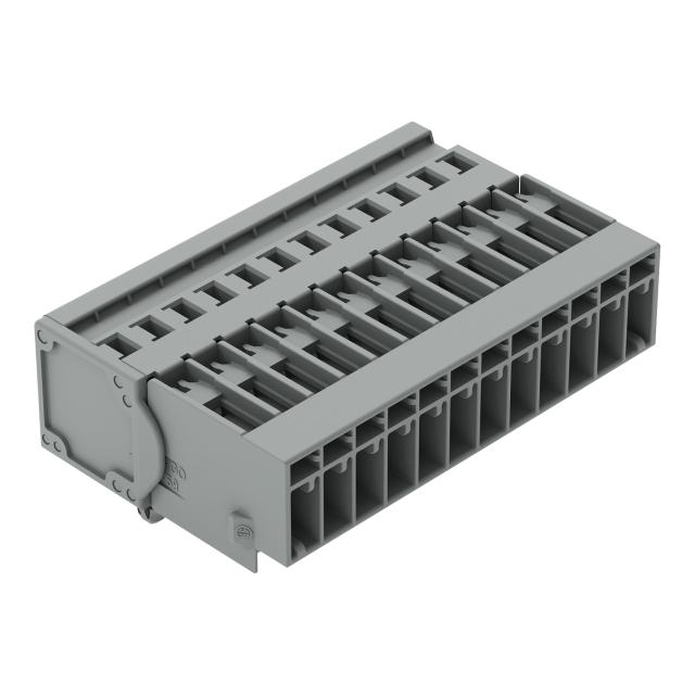 X-COM wtyk 12-biegunowy szary raster 5 mm /25szt./ WAGO
