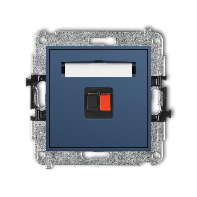 ICON Gniazdo głośnikowe pojedyncze navy blue 64IGG-1 KARLIK