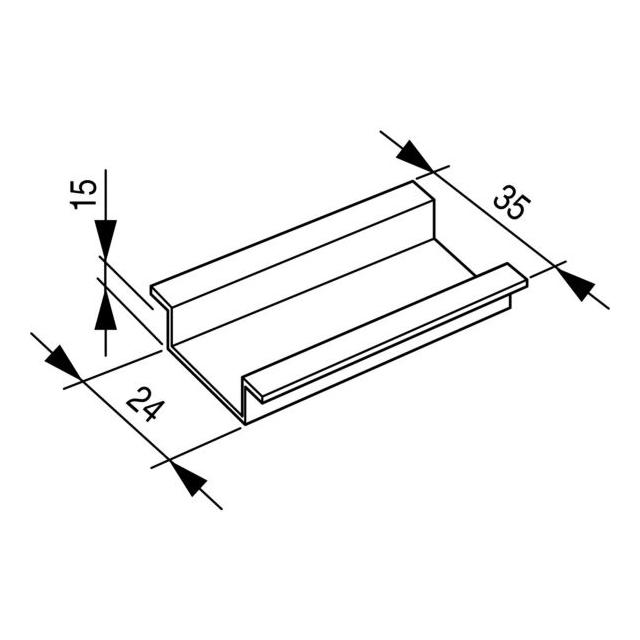 TS35X15 Szyna montażowa 35x15mm 050657 EATON