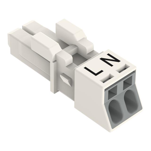 WINSTA MINI gniazdo 2-torowe białe /50szt./ WAGO