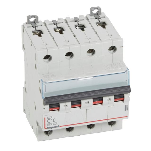 Wyłącznik Nadprądowy S 304 4P C10A 6kA DX3 407926 LEGRAND