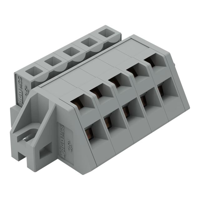 MCS-MIDI Classic gniazdo kątowe 5-bieg. szare raster 5 mm /50szt./ WAGO