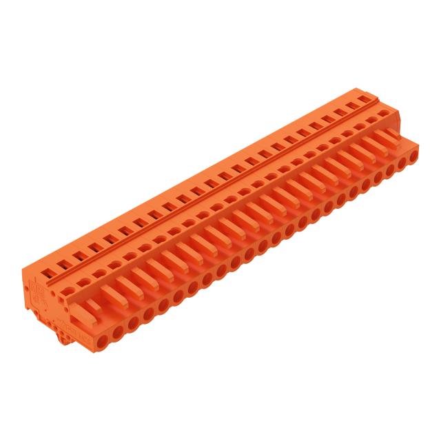 MCS-MIDI Classic gniazdo 24-bieg. pomarańczowe raster 5,08 mm /10szt./ WAGO