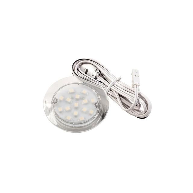 OPRAWA LEDOWA WPUSZCZANA SERENA, 12V, 15 LED, CIEPŁY BIAŁY, PRZEŹROCZYSTA