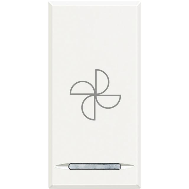 AXOLUTE MYHOME - KLAWISZ ''WENTYLATOR'' 1M BIAŁY, HD4915BC, Bticino