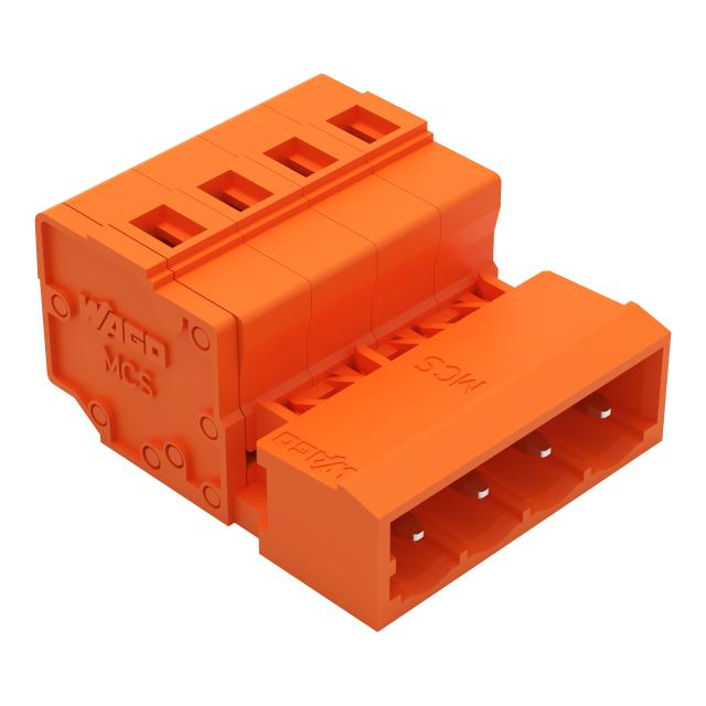 MCS-MIDI Classic wtyk 4-bieg. pomarańczowy raster 5,08 mm /100szt./ WAGO