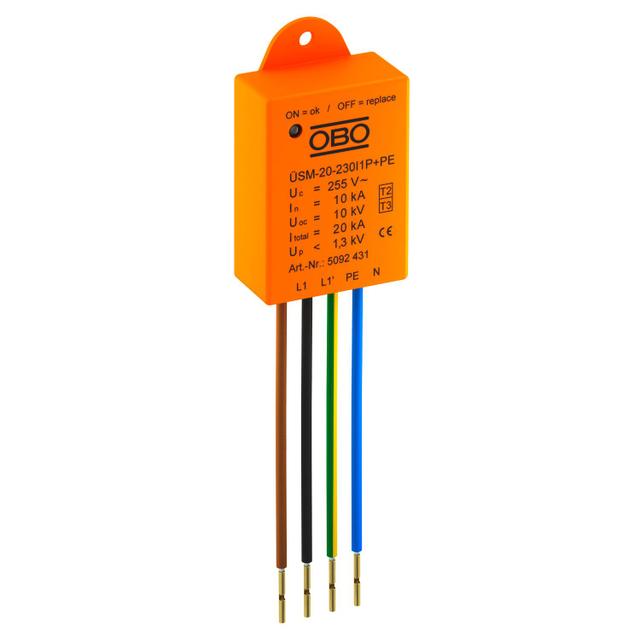 ÜSM-20-230I1P+PE Ogranicznik przepięć LED