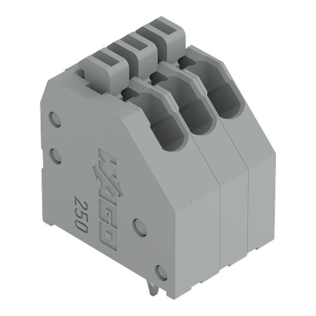 Listwa zaciskowa do płytek drukowanych 3-biegunowa szara raster 2,5mm /130szt./ 250-403 WAGO