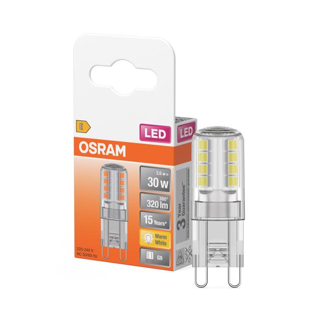 LED PIN30 CL 2,6W 827 230V G9 LEDVANCE