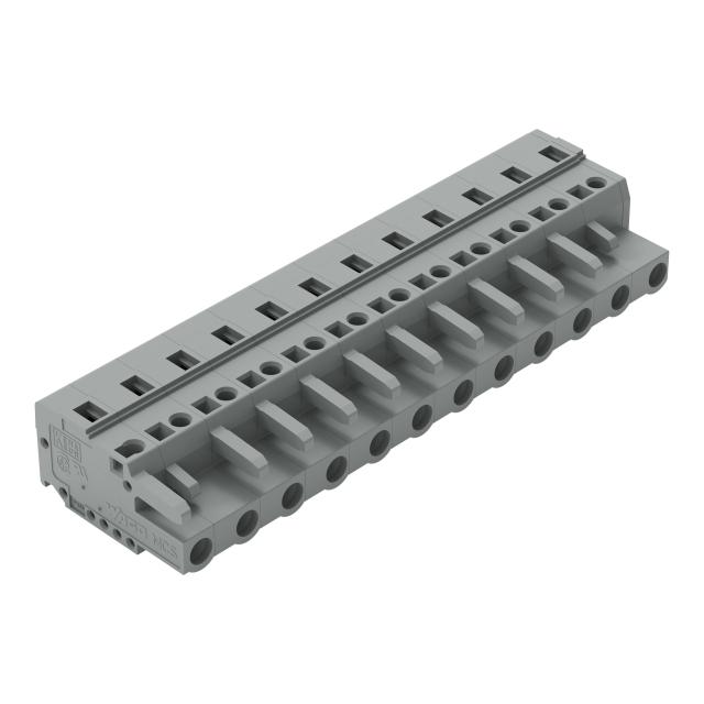 MCS-MIDI Classic gniazdo 12-bieg. szare raster 7,5 mm /25szt./ WAGO