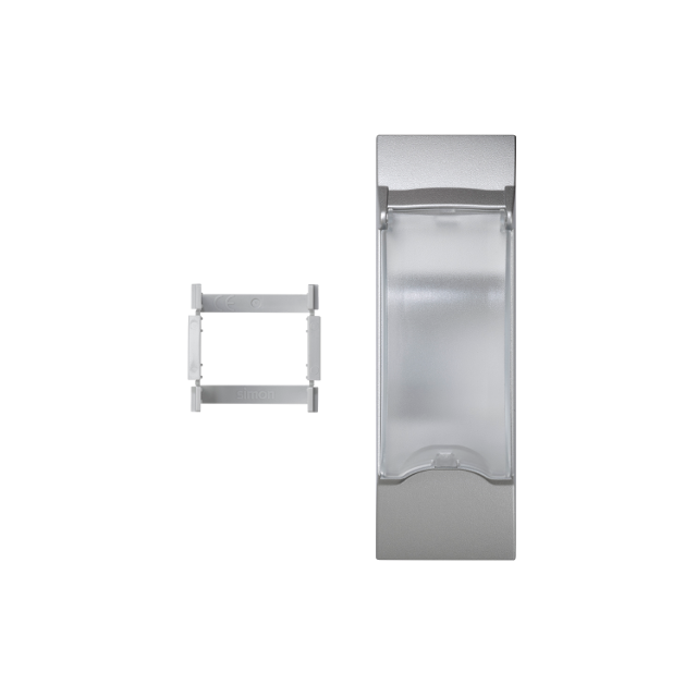 Simon Connect Płytka 45x135mm (3x K45) z pokr. do aparatury modułowej 2-pol. kanały Ofiblok ALK aluminium KF03/8 KONTAKT