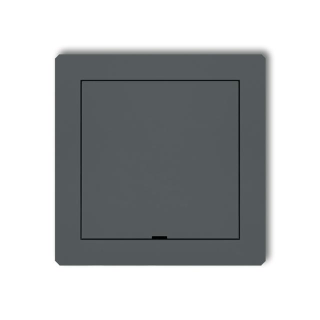 DECO Ramka pośrednia z zaślepką grafitowa mat