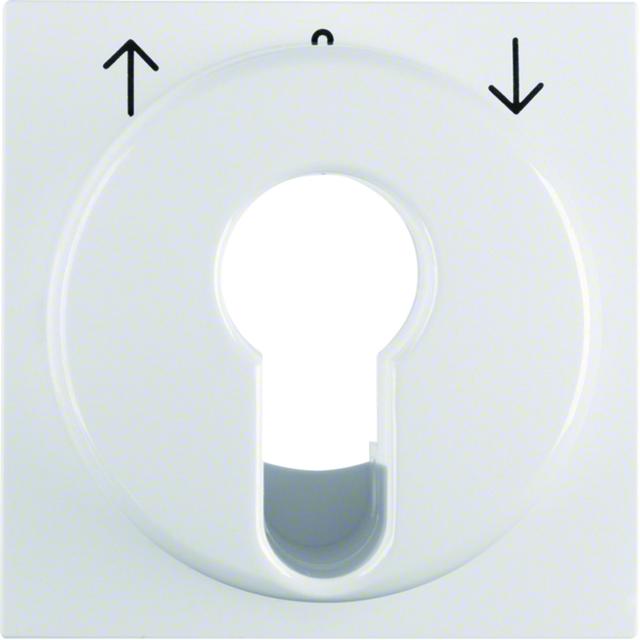 BERKER B.X/S.1 Płytka czołowa do łącznika żaluzjowego na klucz biały 15068989 HAGER