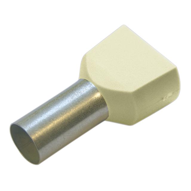 TWIN końcówki tulejkowe 10/14 kość słoniowa