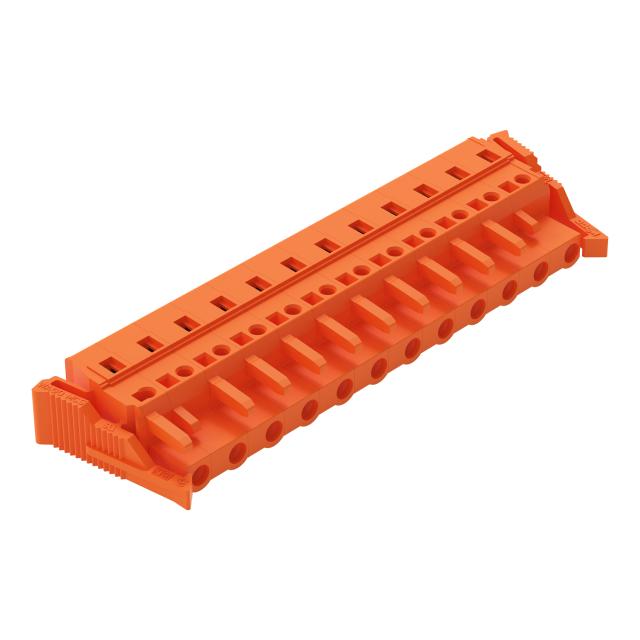 MCS-MIDI Classic gniazdo 12-bieg. pomarańczowe raster 7,62 mm /10szt./ WAGO