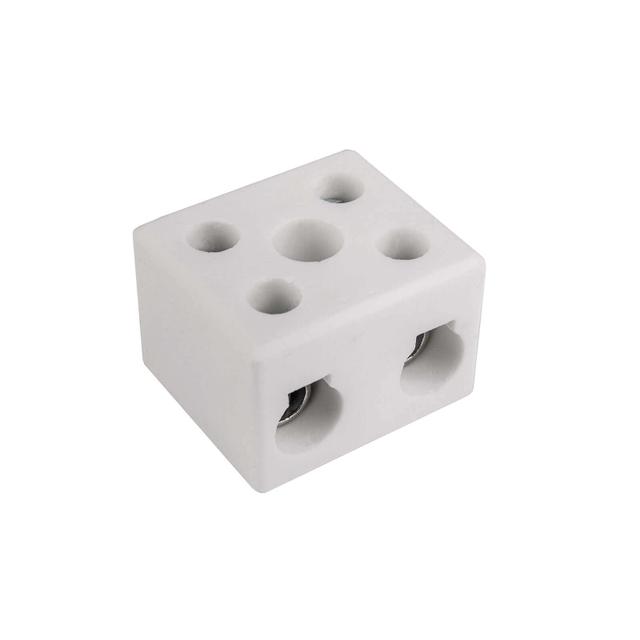 Złączka gwintowa porcelanowa 16mm² 2‑tory biała z 1 otworem montażowym CPO‑30A‑2P 80732516 SIMET