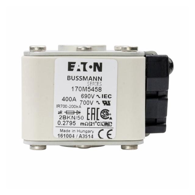 FUSE 400A 690V 2BKN/50 AR UC Wkładka szybka 400A AC 690V rozmiar 2 aR IEC UL 170M5458 EATON