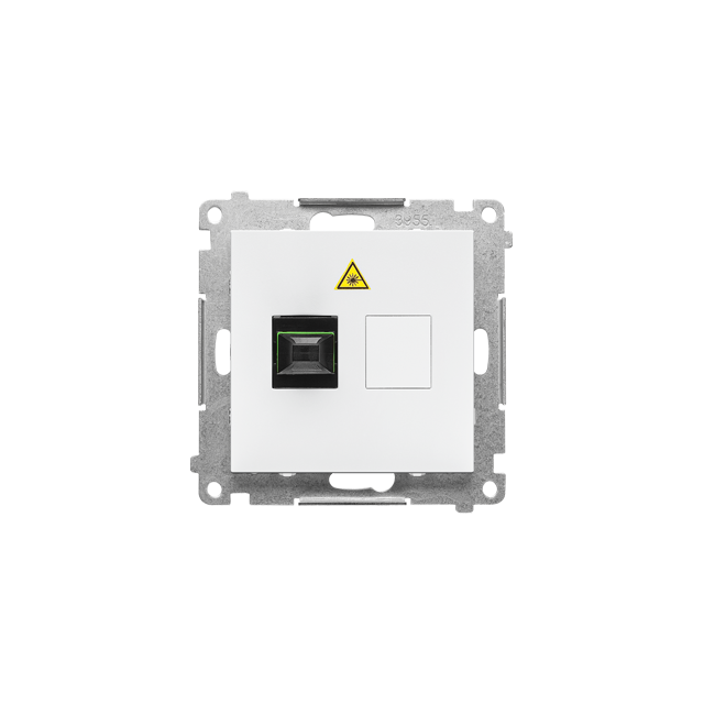 Simon 55 Gniazdo światłowodowe / optyczne pojedyncze SC/APC Biały mat