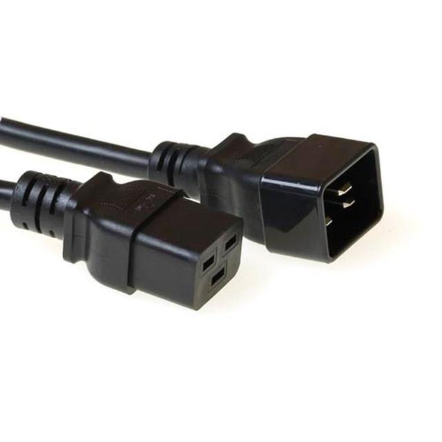 Kabel zasilający C13- C20 czarny 0,6m