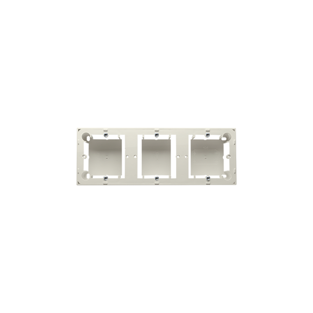 puszki instal. Puszka natynkowa płytka (31mm) potrójna beż MPN3/12 KONTAKT