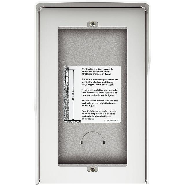 Obudowa natynkowa z daszkiem do paneli Sfera - 2 moduły - Biała, Bticino